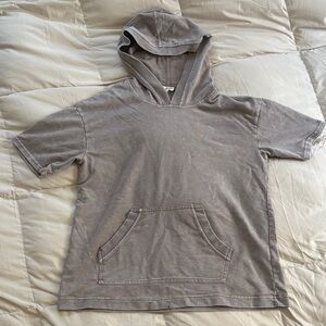Jane & Delancey Casual Gray Hoodie T-Shirt Size Small